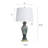 Glass Table Lamp - White Shade