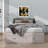 A Platform Bed Featuring Six Integrated Storage Drawers-1973256710-1973256708