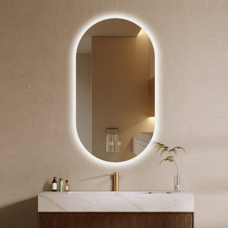 Oval Wall Vanity Mirror