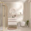 Meuble-lavabo mural avec lavabo en acrylique intégré-287879204-287879205