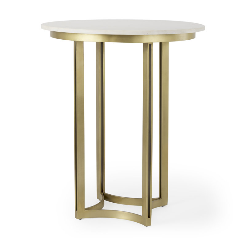 Table de salle à manger Wainwright, Or, 32 po x 32 po, Hauteur du comptoir (hauteur de 38 po)