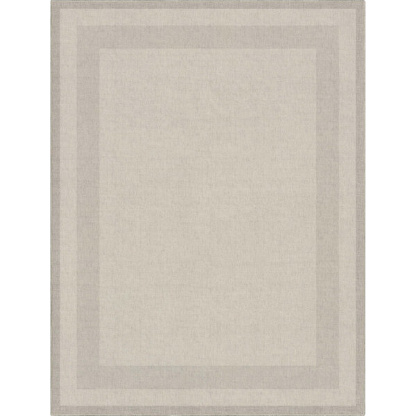Ebern DesignsBorder Plain Cream Flat-Weave Area Rug | Wayfair