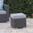 Enjoy Outdoors With Lounge - Grey+Silver, Pe & Iron, Waterproof, 16.56 In Wide Outdoor Relaxation Feature +Iron, Water- Fabric,