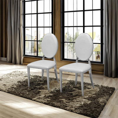 Chaises de salle à manger modernes, chaises de cuisine en similicuir Dilks