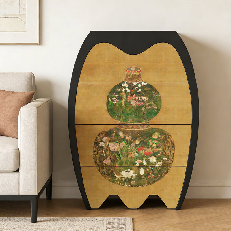 Armoire à tiroirs multifonctionnelle en bois massif