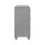 Commode 6 tiroirs argent clair