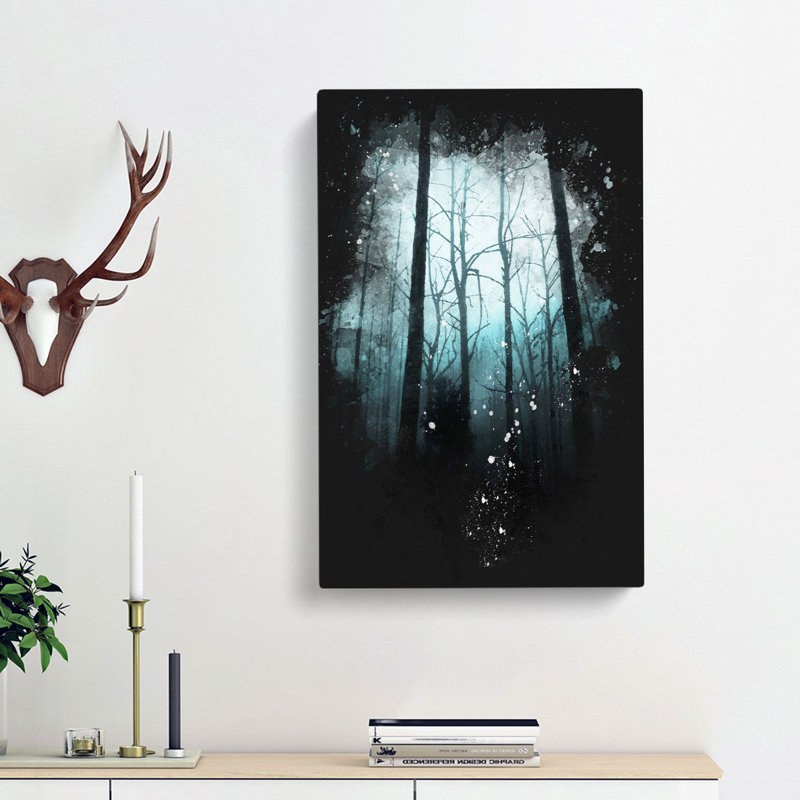 Misty Forest Abstract - Wrapped Canvas, 60cm H x 40cm W x 3cm D