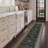 Oriental Geometric Machine Washable Non-Slip Cream Green Indoor Area Rug-918063932-918063930
