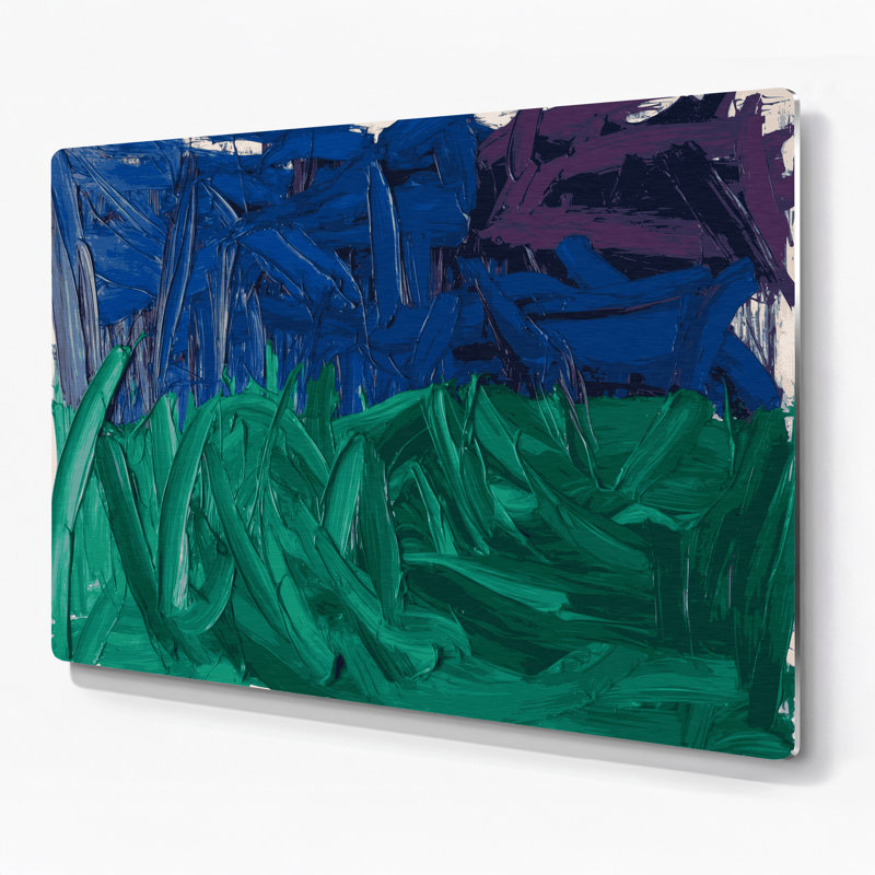 Art mural en métal Neo Expressionism 50, H 132 po x l 168 po x P 0,05 po