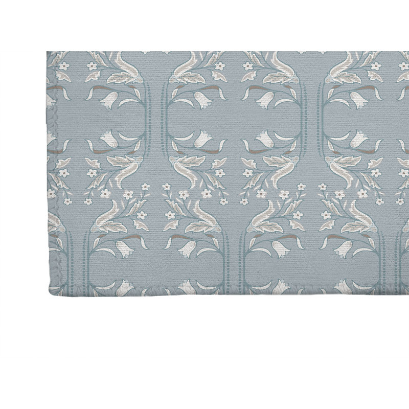 Mira Low Profile Kitchen Mat, Gray Blue, Rectangle 2' x 3'