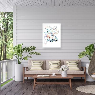 Lisa Whitehouse Moose Outdoor  Canvas