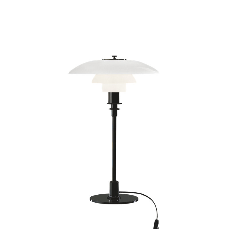 PH Table Lamp, 18.31" H x 12.99" W x 12.99" D , Black Metalized