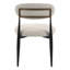 Chaise de salle à manger moderne rembourrée avec dossier incurvé et pieds en métal (lot de 2)-1673011264-1673011266-1673011270