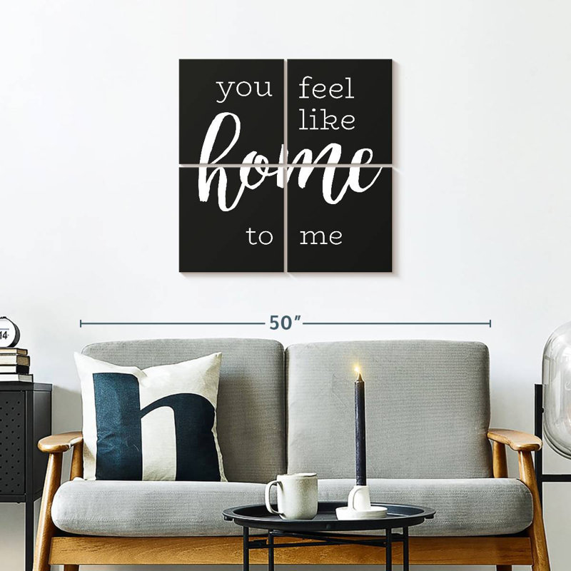 Tergel Love Is Home, typographie, H 26 po x l 26 po