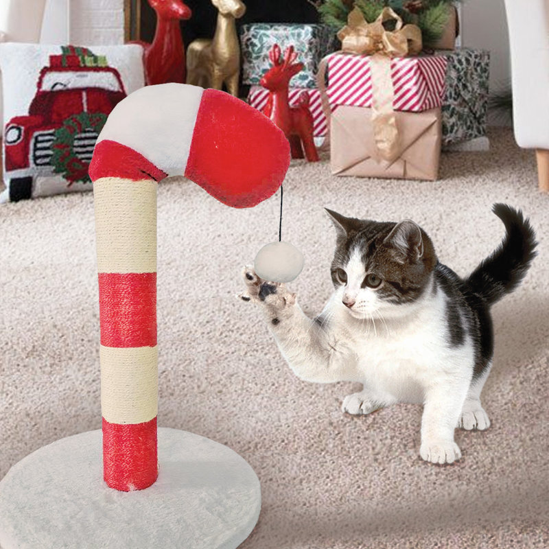 Grattoir pour chien Candy Cane Holiday 20 po