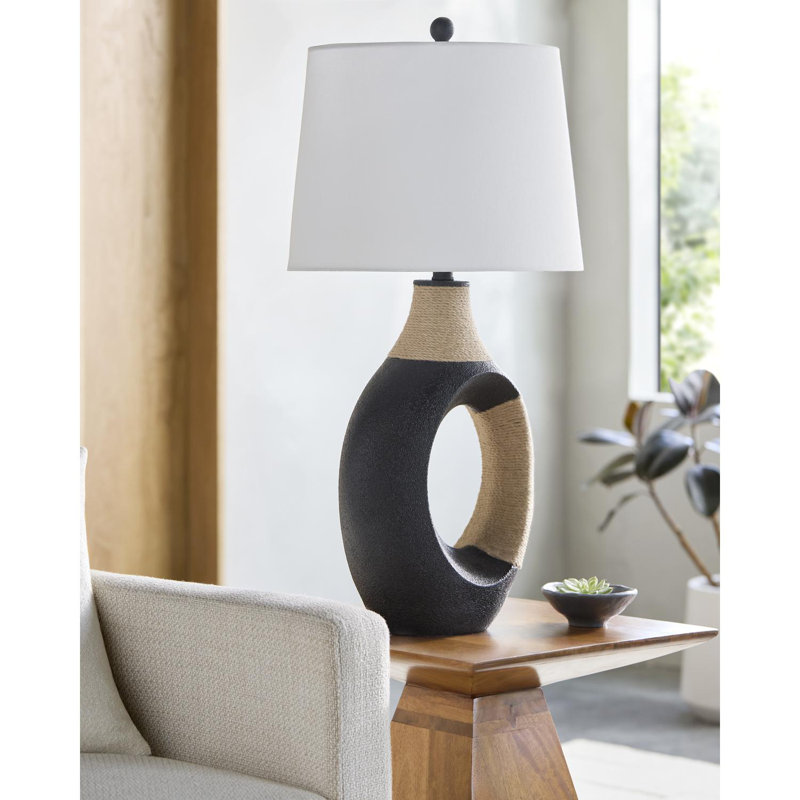 Lampe de table Adontae, Noir