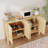 55.1" Fluted 4-Door Sideboard With Adjustable Shelves