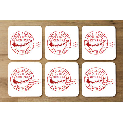 Square 6 Piece Coaster Set