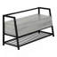 Banc de rangement contemporain à plateau rabattable avec range-chaussures-230223475