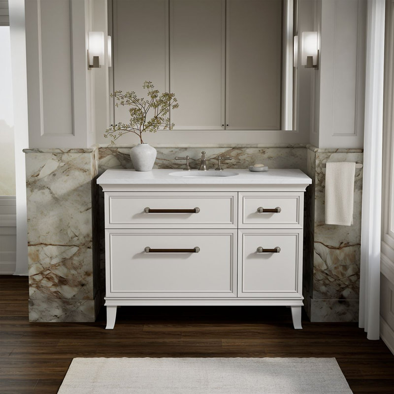 Artifacts 48 In. Bathroom Vanity Cabinet, White