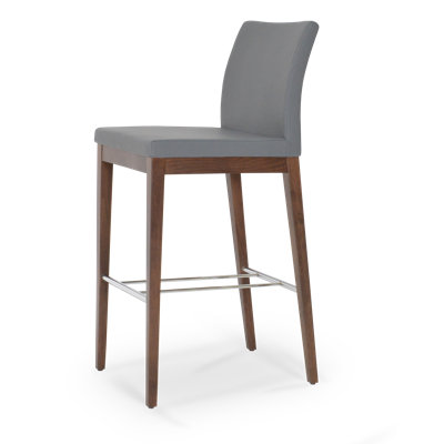 Tabouret de comptoir en bois massif 24 po Aria