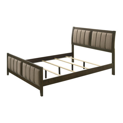 51-inch Upholstered California Bed Dark Cocoa