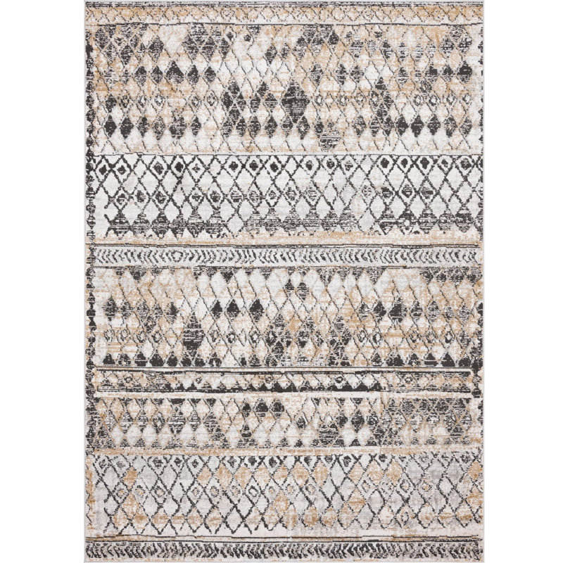 Geometric Indoor Rug, Rectangle 7'1" x 10'