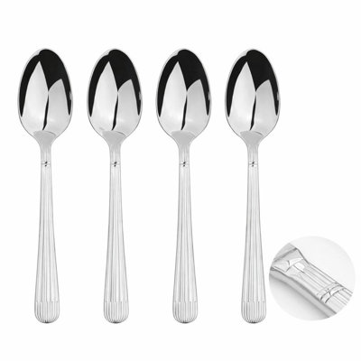 Cutlery Sets Stainless Steel 18/8 Spoon 4pc Set Catering Papyrus