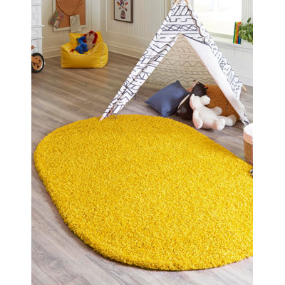 Tapis jaune soleil de Toscane Angeline