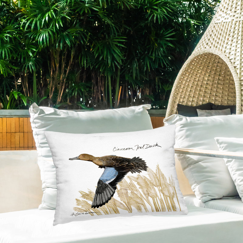 Coussin décoratif cannelle sarcelle imprimé cannelle par Jadei