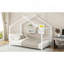 Lit plateforme simple en métal, blanc