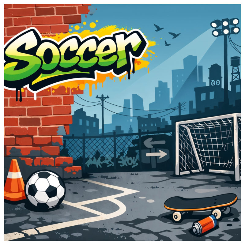 Rideaux de douche Urban Soccer, L 70 po x H 72 po