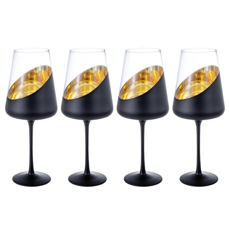 4-Piece 19-Oz Stemmed Drinking Wine Glasses