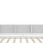 Lit de jour double avec lit gigogne, structure de lit de jour en bois avec tiroirs de rangement et tablettes latérales, lit de jour avec bureau, aucune boîte à ressorts nécessaire, gris-437598501-437598491