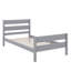 Structure de lit simple en bois avec tête et pied de lit inclus-1128182149