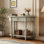 Commode 2 tiroirs 36 po avec tablette ouverte