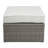 Salena  Fabric &  Wicker Patio Sofa W/2 Pillows & 2 Ottomans