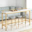 Console de canapé moderne, table d'entrée étroite et longue pour canapé, couloir et salon, structure en métal durable