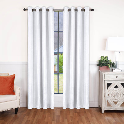 Linen Inspired Room Darkening Curtain Panel
