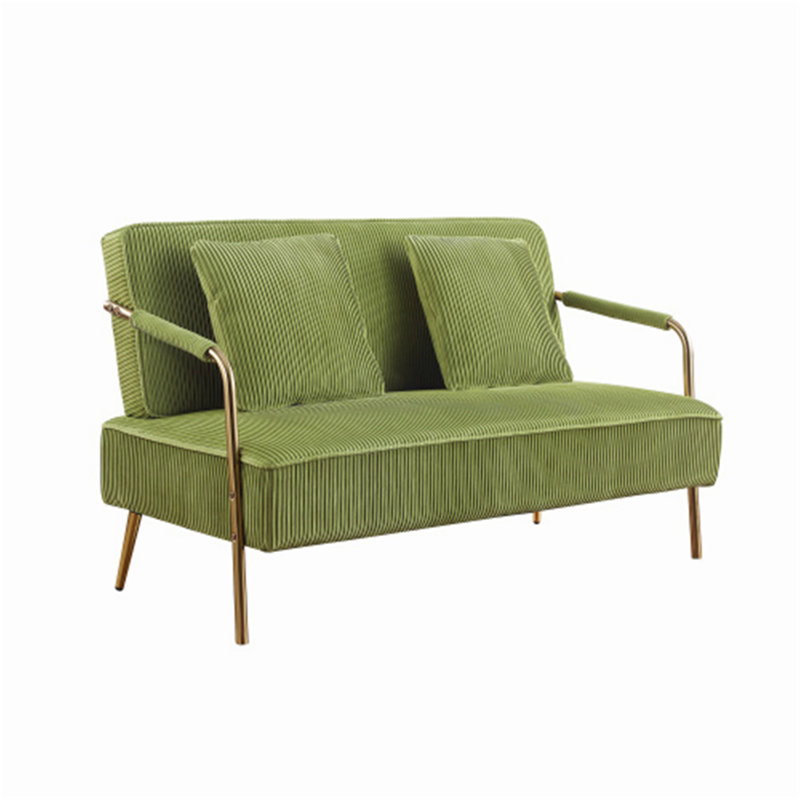 Causeuse rembourrée Navan Baryte, Vert olive