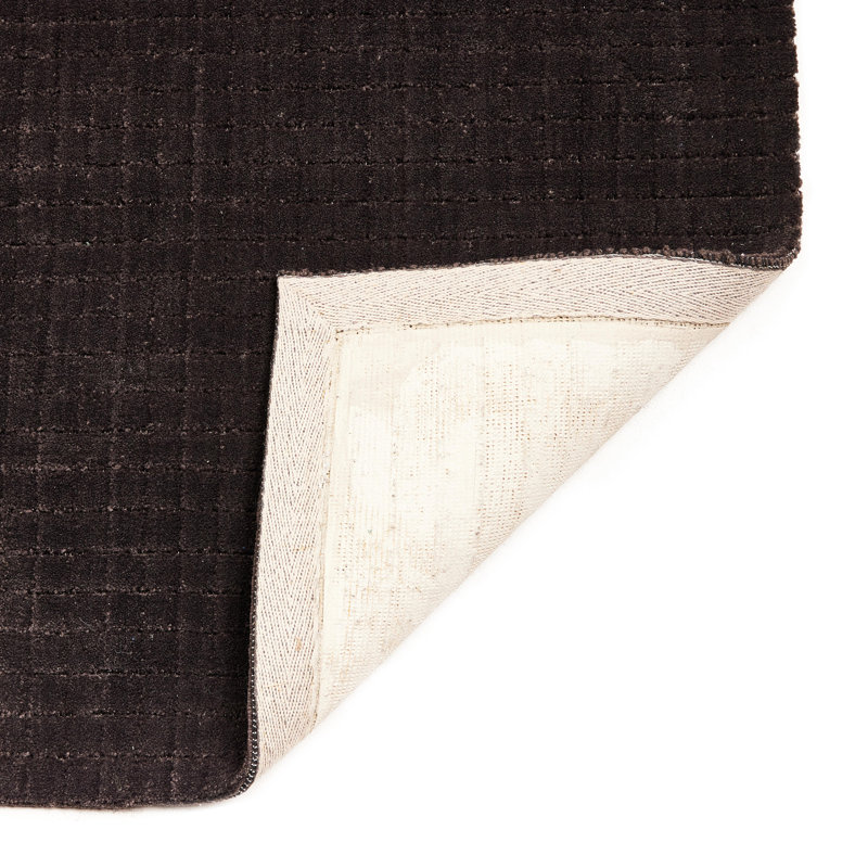 Rectangle Peighton Handmade Flatweave Area Rug in Brown, Rectangle 9' x 12'