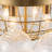 4-light Handcrafted Glass Bubble Semi-flush Mount