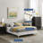 Sutton Performance Velvet Bed Frame-195014836-195014837