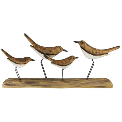 Tunis Birds, Group Of 4, Wood