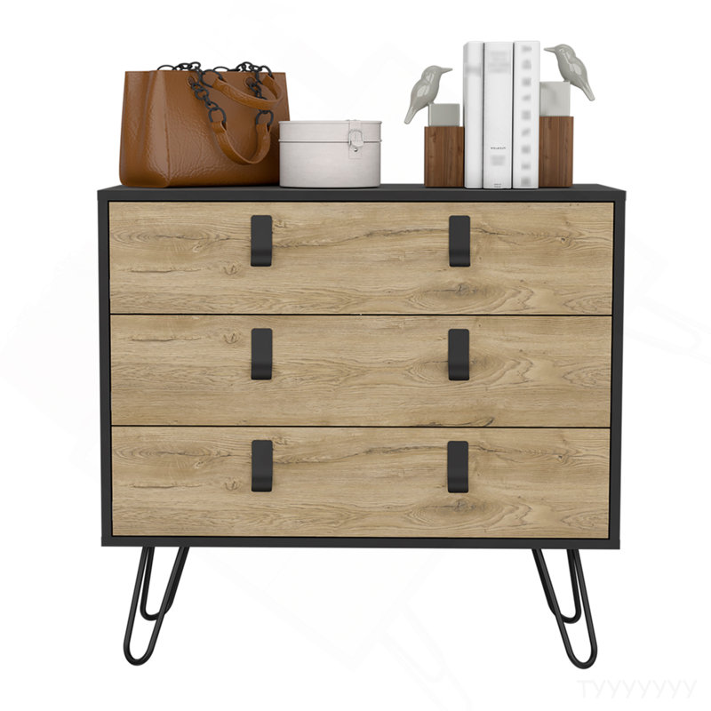 Dresser Magness, Bedroom, Black / Macadamia
