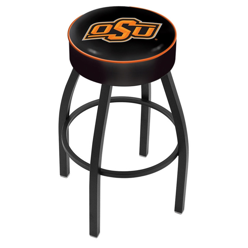 Tabouret de bar et de comptoir NCAA, Oklahoma State, Noir, Tabouret de comptoir (assise de 25 po de hauteur)