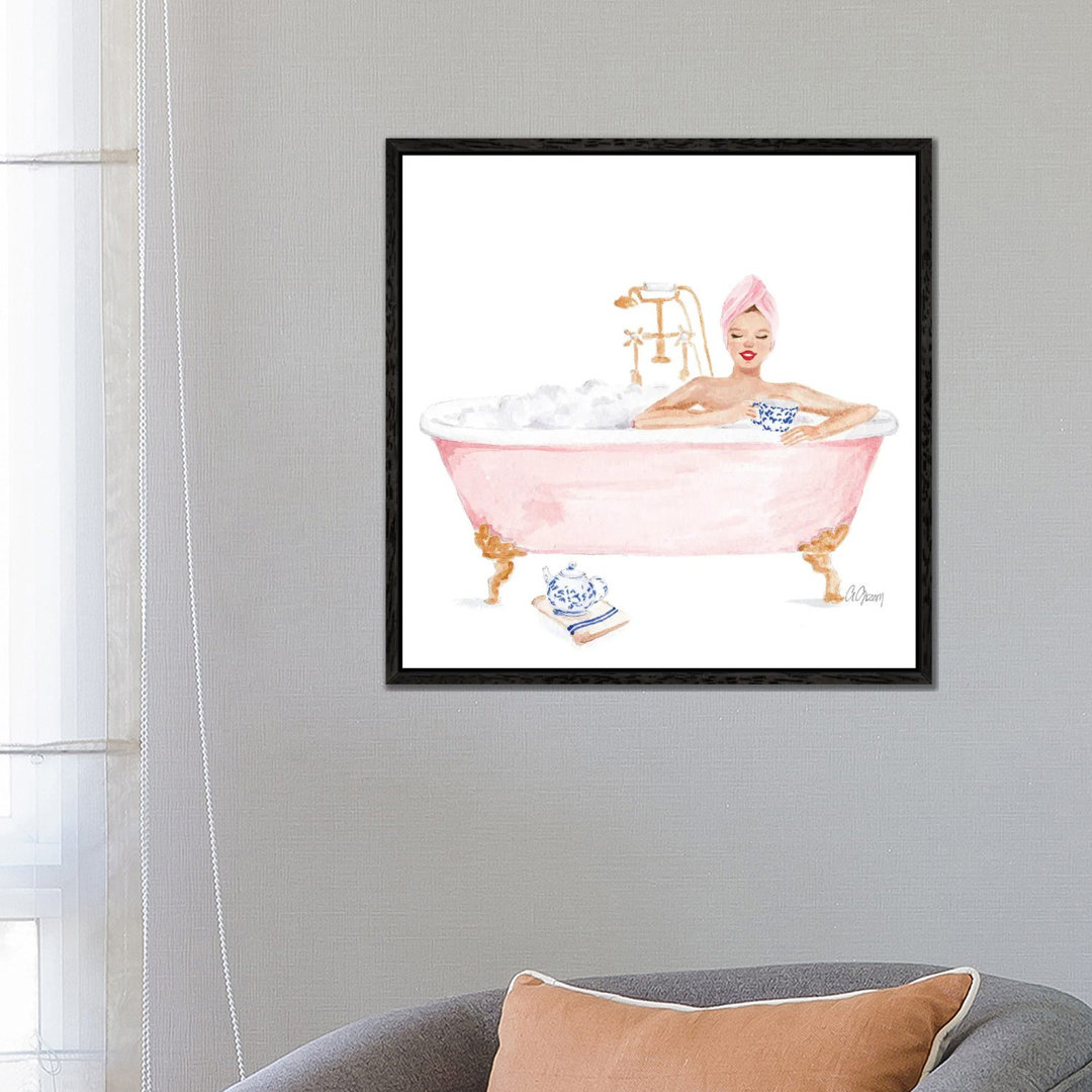 Pink Bathtub by Style Of Brush - Gallery-Wrapped Canvas Giclée on Canvas