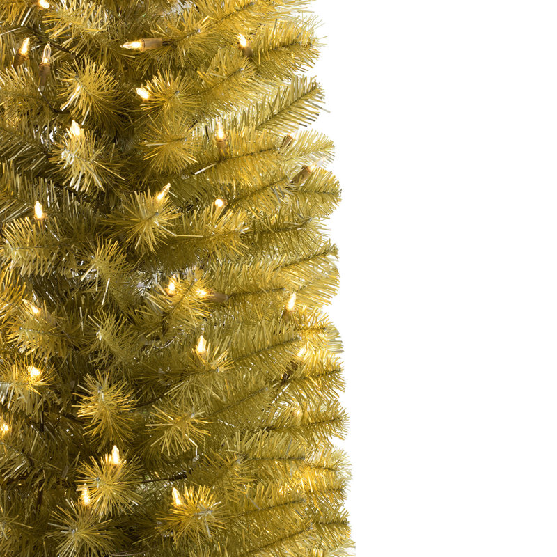 7' Lighted Pine Christmas Tree