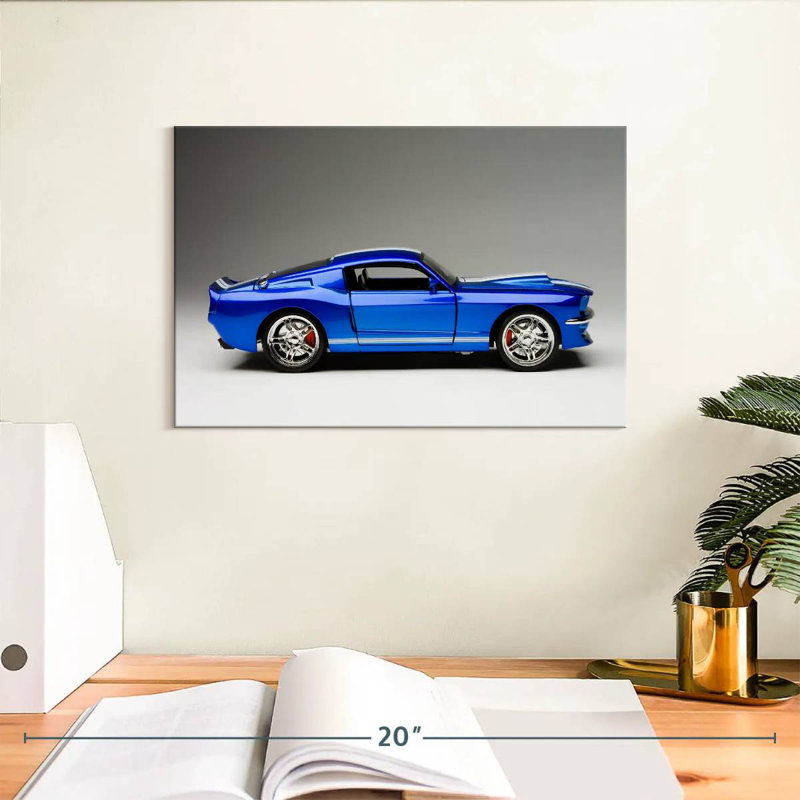Voiture de sport Mehar Old Blue, H 8 po x l 12 po