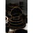 30-Piece Ceramic Dinner Set, Black | 100% Ceramic Stoneware, Antibacterial & Eco-Friendly | Includes 6 Service Plates (10.2 in), 6 Dinner Plates (7.1 in), 6 Cake Plates (7.9 in), 6 Bowls (4.7 in), 6 Tea Cups (3.5 in) | Dishwasher & Microwave Safe